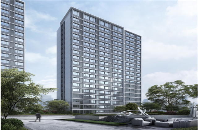 杭州市首座近零能耗住宅建筑临安PG宸锦学府主体结顶